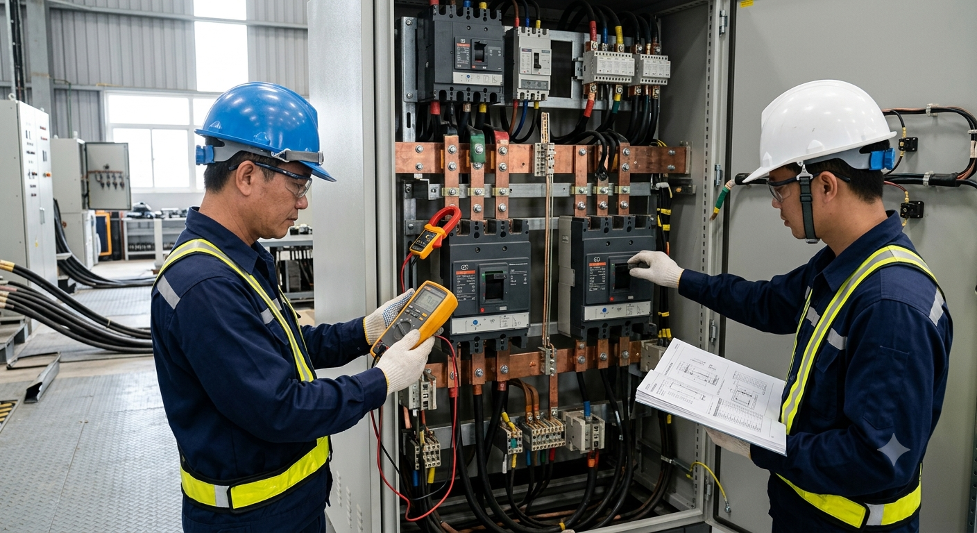 Kiểm tra thông số dòng điện định mức và khả năng cắt ngắn mạch