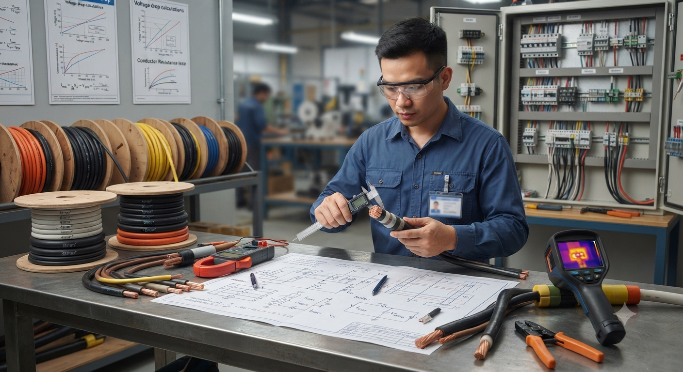 Các Yếu Tố Quyết Định Tiết Diện Dây Cáp Điện